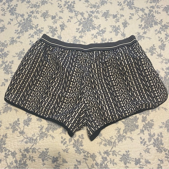 Under Armour Black and White Logo Print Shorts with Liner 3” Inseam - Picture 2 of 9